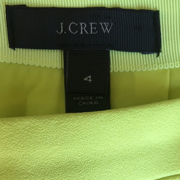 J.Crew Neon Yellow Mini Skirt - Picture 5 of 7